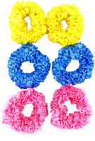 One Personal Care Princess Colorful Designer Fabric Scrunchies Casual Wear SQ-538-02 Rubber Band, Hair Accessory Set(Multicolor, Pink, Blue, Yellow) - Price 139 53 % Off  