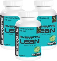 SHARRETS NUTRITIONS Sharrets Nutritions Sharrets Lean - Pure Garcinia Cambogia ,60% Hca {Supports Weight Loss And Curbs Appetite, Superior Absorption} Non Gmo -Gluten Free : 3x60 Capsules(60 No)