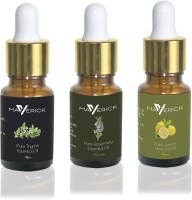Maverick Pure Rosemary, Thyme & Lemon essential oil 3 in 1 pack with dropper(10 ml) - Price 499 80 % Off  