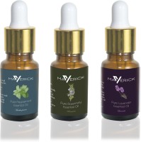 Maverick Pure Lavender, Rosemary & Peppermint essential oil 3 in 1 pack with dropper(10 ml) - Price 499 80 % Off  