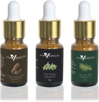 Maverick Pure Cedar Wood, Thyme &Tea Tree essential oil 3 in 1 pack with dropper(10 ml) - Price 499 80 % Off  