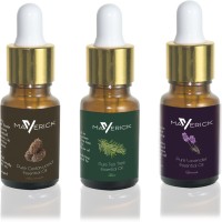 Maverick Pure Lavender, Cedar wood & Tea Tree essential oil 3 in 1 pack with dropper(10 ml) - Price 499 80 % Off  