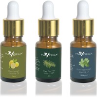 Maverick Pure Peppermint, Lemon & Tea Tree essential oil 3 in 1 pack with dropper(10 ml) - Price 499 80 % Off  