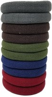 Rbasics hair ponytail holder elastic rubberband soft fabric Medium size (Dark colours) Pack of 10 Rubber Band(Multicolor) - Price 199 81 % Off  