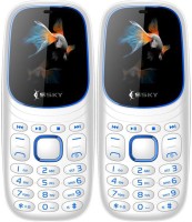 Ssky K7 Pro Combo of Two Mobiles(White)