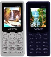 Gfive U330 Combo of Two Mobiles(White&Blue) - Price 1299 35 % Off  