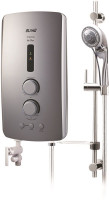 ALPHA Tankless Instant Water Geyser (IM9I, Misty Silver, Black Metal)