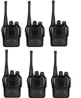 Baofeng Bf-888S-Way Radios Walkie-Talkies Long Range Handheld Radios 6Pcs Walkie Talkie(Black)