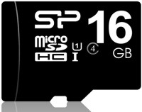 Silicon Power SDHC 16 GB MicroSD Card Class 4 9 MB/s  Memory Card