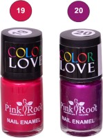 Pink Root NAIL PAINTS NO.19,20 Natural(15 ml, Pack of 2) - Price 145 63 % Off  