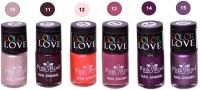 Pink Root NAIL PAINTS NO.10,11,12,13,14,15 Natural(15 ml, Pack of 6) - Price 249 79 % Off  