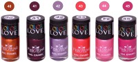 Pink Root NAIL PAINTS NO.40,41,42,43,44,45 Natural(15 ml, Pack of 6) - Price 249 79 % Off  
