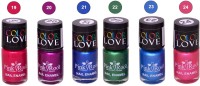 Pink Root NAIL PAINTS NO.19,20,21,22,23,24 Natural(15 ml, Pack of 6) - Price 249 79 % Off  
