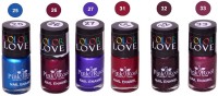 Pink Root NAIL PAINTS NO.25,26,27,31,32,33 Natural(15 ml, Pack of 6) - Price 249 79 % Off  