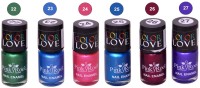 Pink Root NAIL PAINTS NO.22,23,24,25,26,27 Natural(15 ml, Pack of 6) - Price 249 79 % Off  