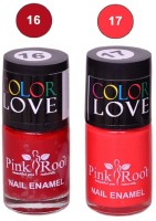 Pink Root NAIL PAINTS NO.16,17 Natural(15 ml, Pack of 2) - Price 145 63 % Off  