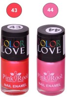 Pink Root NAIL PAINTS NO.43,44 Natural(15 ml, Pack of 2) - Price 145 63 % Off  
