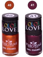 Pink Root NAIL PAINTS NO.40,41 Natural(15 ml, Pack of 2) - Price 145 63 % Off  