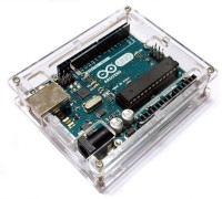 Electrobot Uno R3 Case Enclosure New Transparent Gloss Acrylic Computer Box Compatible with Arduino UNO R3(CASE ONLY) Dock(Multicolor)