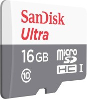 SanDisk Sandisk Ultra 16 GB MicroSDHC Class 10 80 MB/s  Memory Card