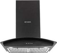 Faber Hood Feel 3D BK LTW 60 cm - 1095 m3/hr Wall Mounted Chimney(Black 1095 CMH)