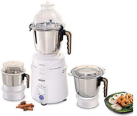 Unichef Diamond 5 925 W Mixer Grinder (3 Jars, White)