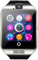 Bastex BT Q18 - Silver - 9 phone Smartwatch(Black Strap, Free Size)