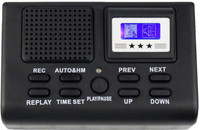 PremiumAV High Quality Telephone Logger/Telephone Voice Monitor Blue LCD display With Clock function Digital Voice Recorder 1 GB Voice Recorder(2 Display)