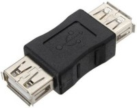 FOX MICRO (2 Pack) SuperSpeed USB 3.0 Female Coupler USB Adapter(Black)
