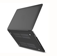 Saco Front & Back Case for Apple Mac Book Laptops(Black, Hard Case, Plastic)