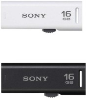 SONY USB Flash Drive USM16GR (Pack OF 2) 16 GB Pen Drive(Black)