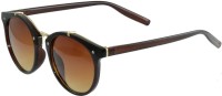 SHIPGIG Oval Sunglasses(For Men & Women, Brown)