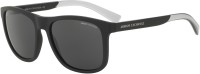 A/X ARMANI EXCHANGE Retro Square Sunglasses(For Men, Grey)