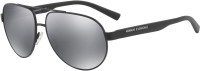 A/X ARMANI EXCHANGE Aviator Sunglasses(For Men, Black)
