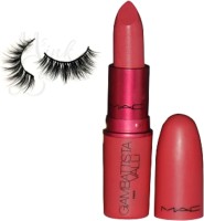 Royal combo Eyelashes,Mac Giambattista valli Matte Finish Lipstick(Set of 2) - Price 550 78 % Off  