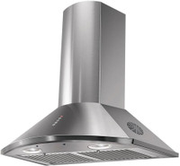 Faber Hood TENDER 3D T2S2 MAX LTW 60 Wall Mounted Chimney(Silver 1095 CMH)
