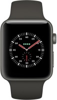 APPLE Watch Edition Series 3 GPS + Cellular- 42 mm Gray Ceramic Case with Sport Band(Black Strap, Regular)