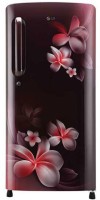 LG 190 L Direct Cool Single Door 5 Star Refrigerator(Scarlet Plumeria, GL-B201ASPY) (LG) Delhi Buy Online
