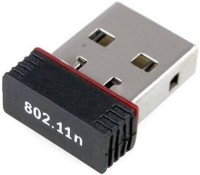 PIQANCY Wifi Dongle 802.11n Wi Fi 2.4GHz Wireless LAN Network Card External PC Desktop Laptop USB Adapter USB Adapter(Black)