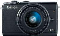 Canon M100 Mirrorless Camera Body with Single Lens EF-M 15-45 mm IS STM(Black)