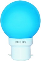 PHILIPS Pack-of-1 0.5 W Round B22, E27 LED Bulb(Blue)