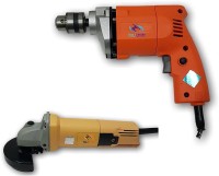 Tools Centre New Fantastic Combo With 10mm Electric Simple Drill Machine With 850W Angle Grinder Machine. Hammer Drill(10 mm Chuck Size, 260 W)