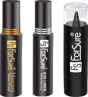 ForSure Combo of Kajal classic, Bridal eyeliner And Bridal mascara(Pack of 3)