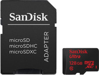 SanDisk Ultra 128 GB MicroSD Card Class 10 80 MB/s  Memory Card(With Adapter)