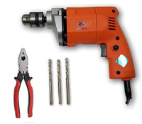Tools Centre Electric Simple Drill Machine Kit, Home Tool Kit. Pistol Grip Drill(10 mm Chuck Size)