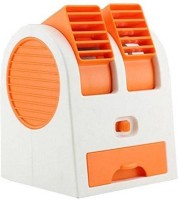 View BUY SURETY Mini 360 Degree Adjustable Angles Dual Air Outlet Fan Best Buy Electric Air Fan Cooling Desktop Portable Bladeless Blower Mini Cooler Fan with USB Socket Room Air Cooler(Multicolor, 0.1 Litres) Price Online(BUY SURETY)