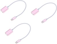 OLECTRA Type C Headphone splitter USB Adapter(Pink)