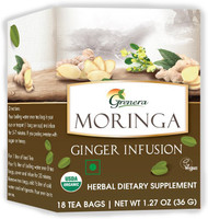 Grenera MORINGA GINGER TEA Ginger Herbal Tea Bags Box(36 g)