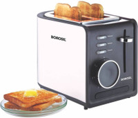 BOROSIL BTO850WSS21 850 W Pop Up Toaster(Silver, Black)