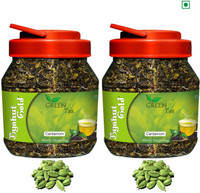 Byahut Gold Cardamom Flavoured Green Tea Combo Cardamom Tea Plastic Bottle(400 g)